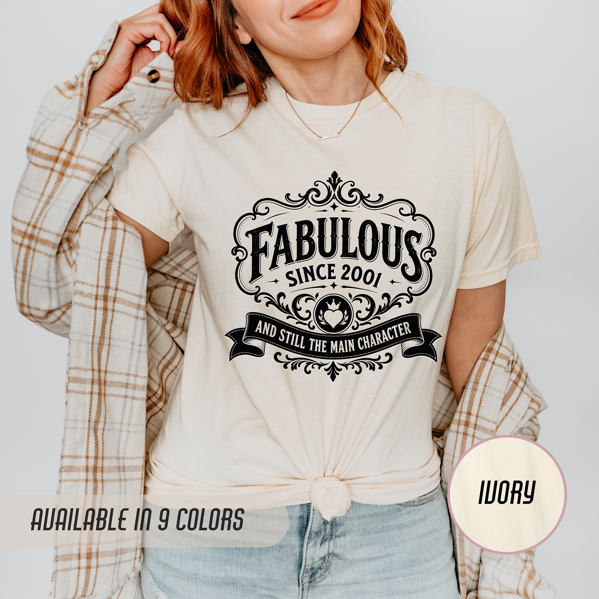 Fabulous Since 2001 T-Shirt – 25th Birthday Gift