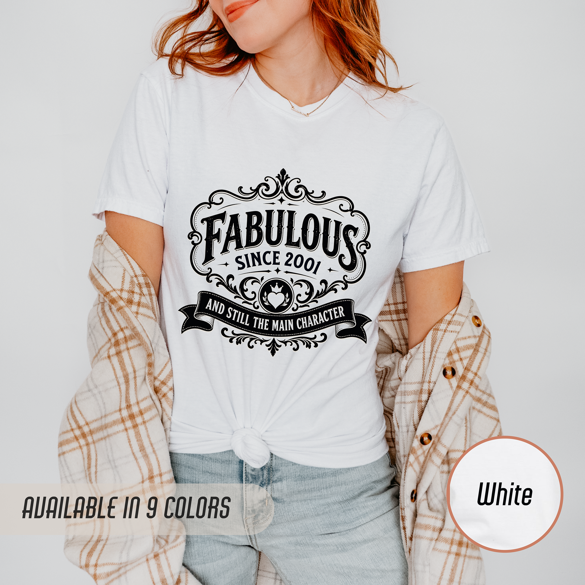 Fabulous Since 2001 T-Shirt – 25th Birthday Gift