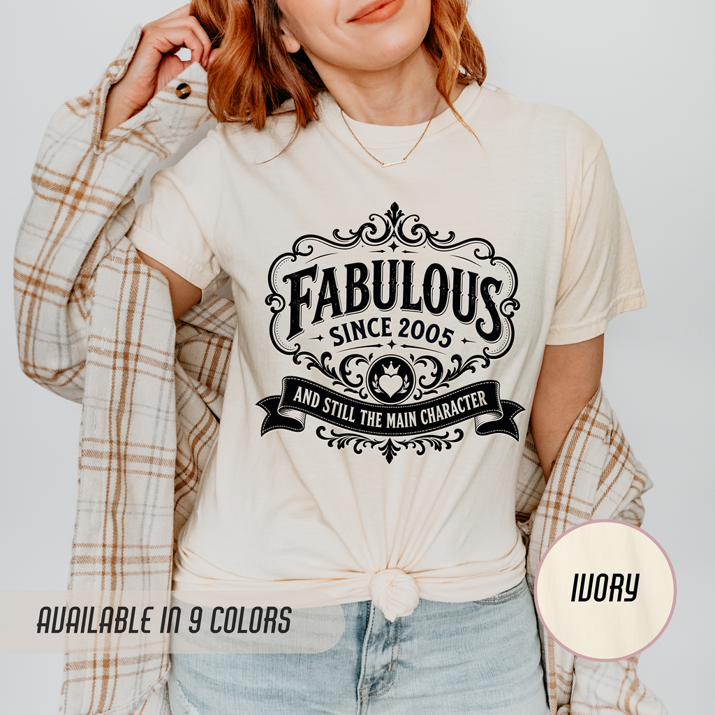 Fabulous Since 2005 T-Shirt – 21st Birthday Gift