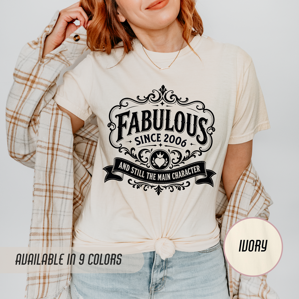 Fabulous Since 2006 T-Shirt – 20th Birthday Gift