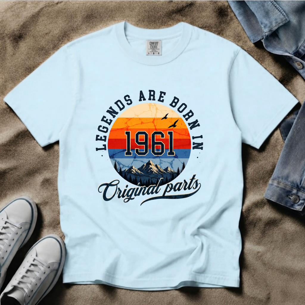 Legends Are Born in 1961 – 65th Birthday T-Shirt