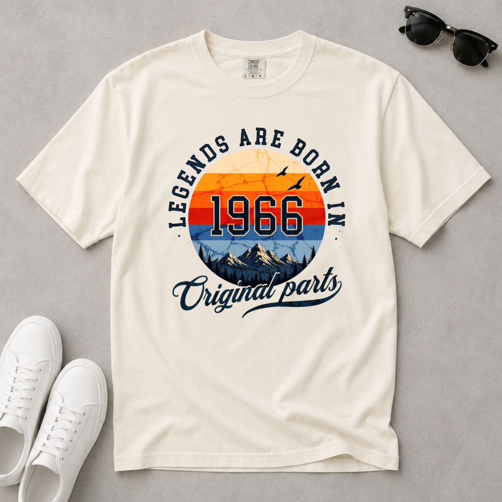 Legends Are Born in 1966 – 60th Birthday T-Shirt