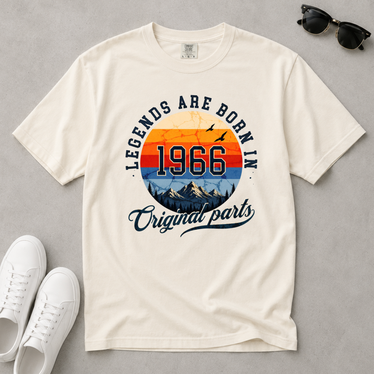 Legends Are Born in 1966 – 60th Birthday T-Shirt