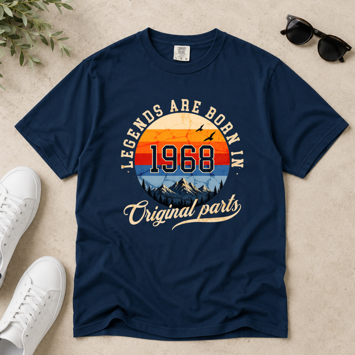 Legends Are Born in 1968 – 68th Birthday T-Shirt