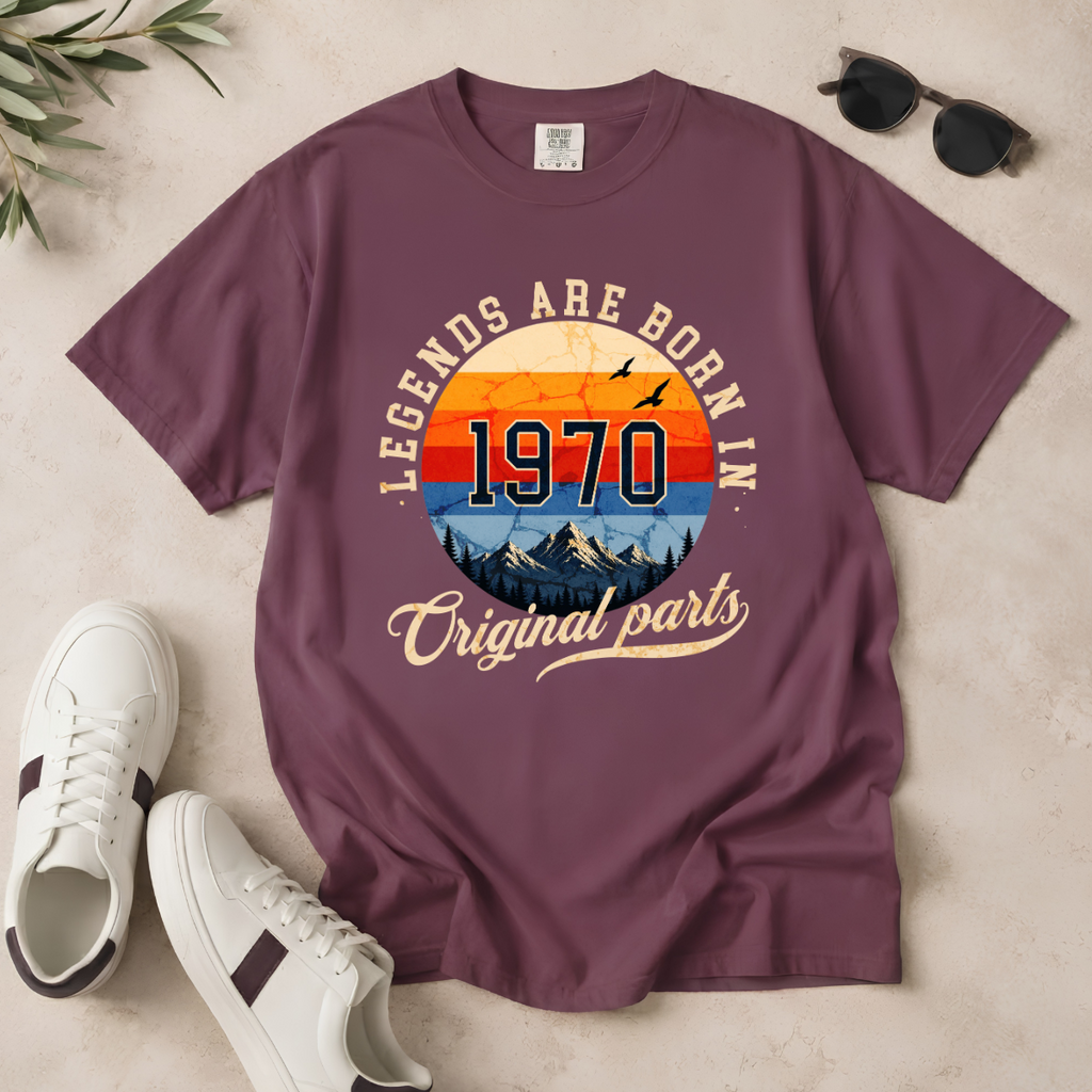 Legends Are Born in 1970 – 56th Birthday T-Shirt