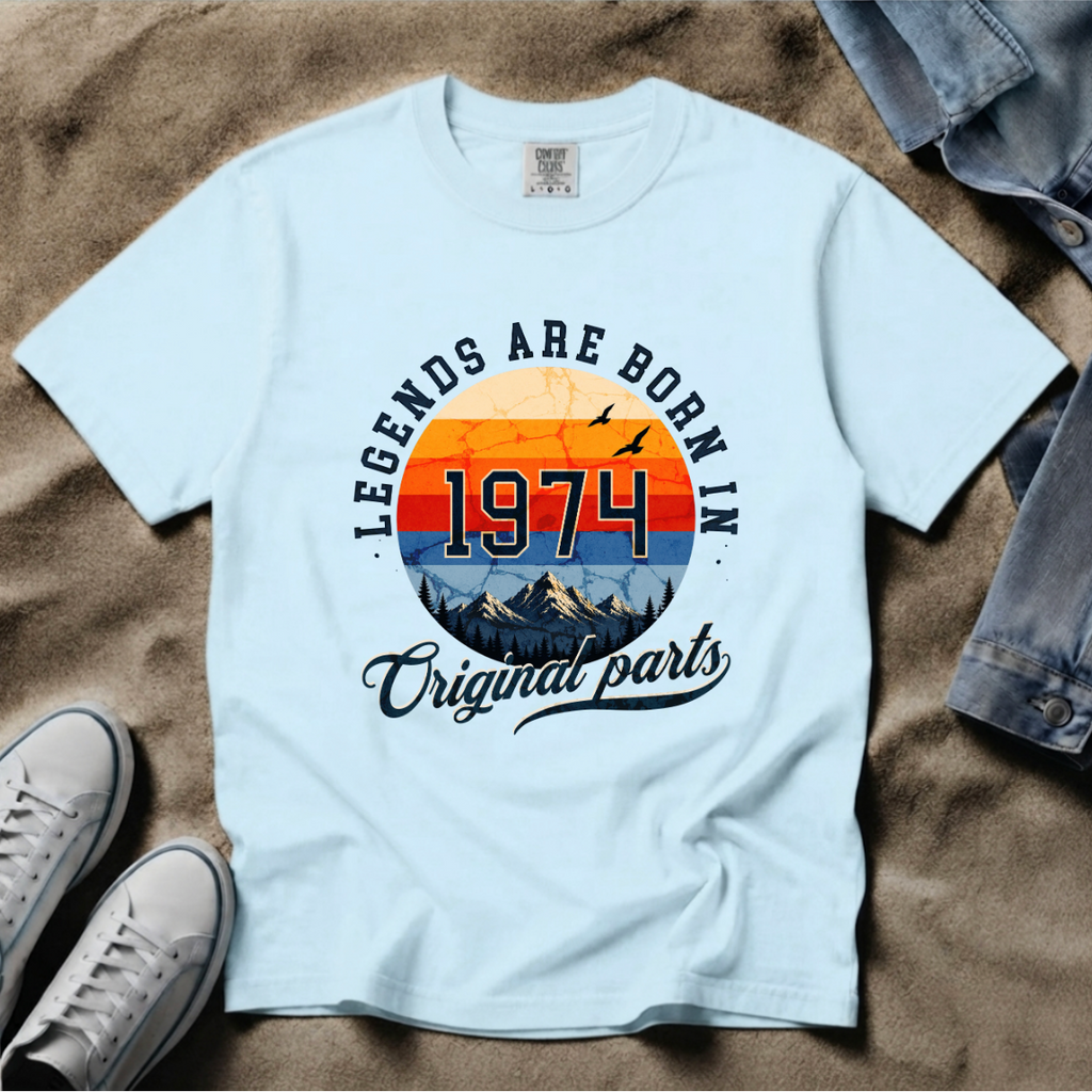 Legends Are Born in 1974 – 52nd Birthday T-Shirt