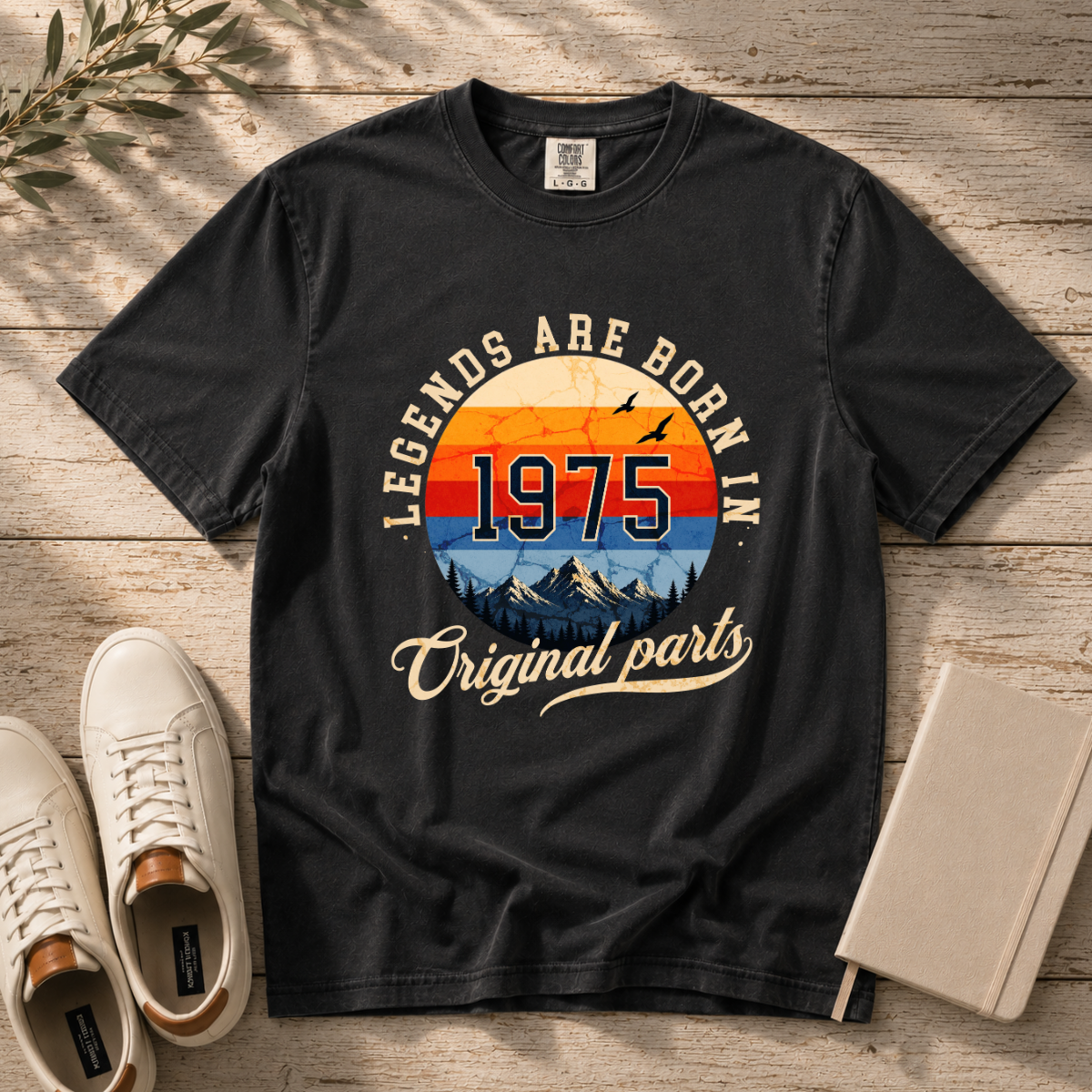 Legends Are Born in 1975 – 51st Birthday T-Shirt