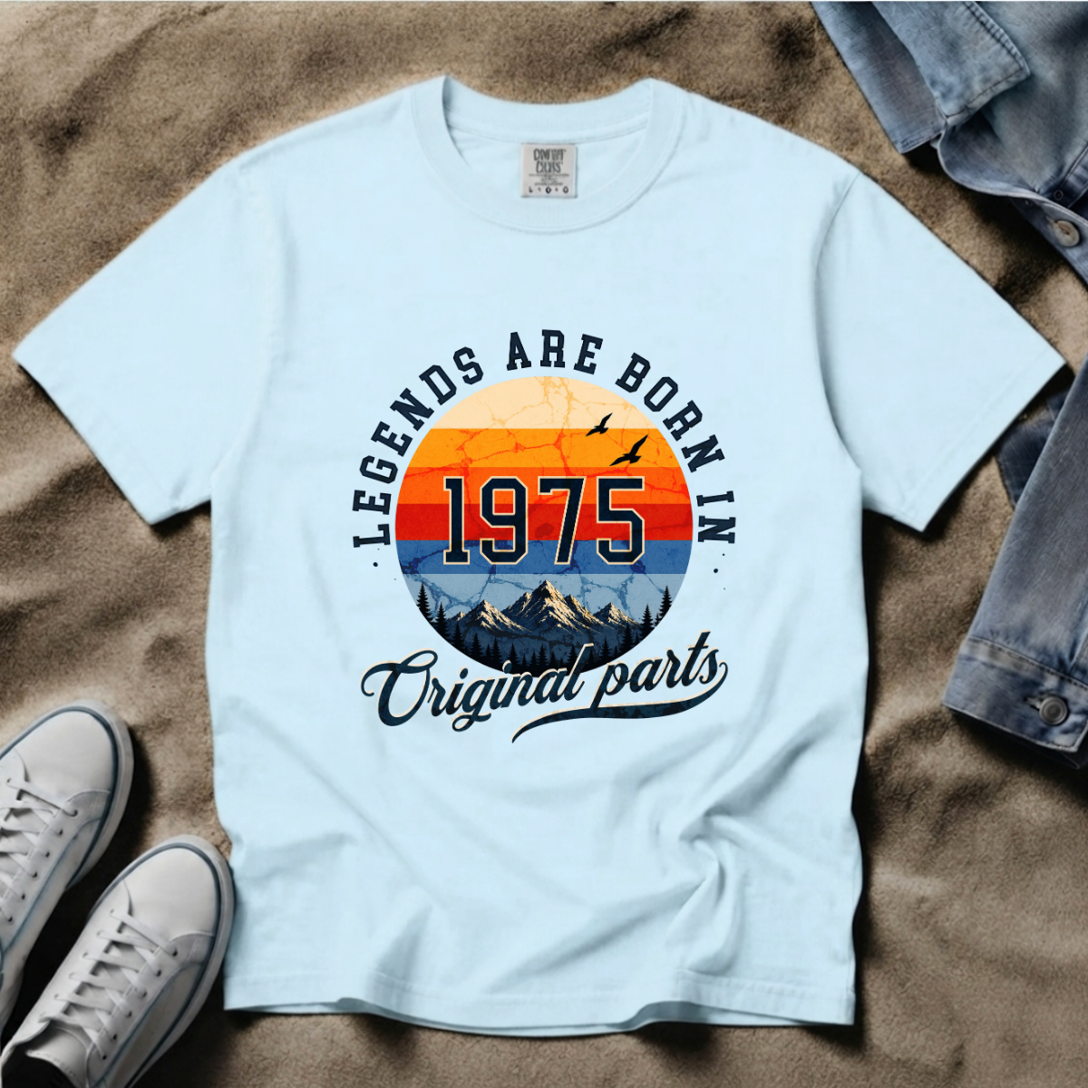 Legends Are Born in 1975 – 51st Birthday T-Shirt