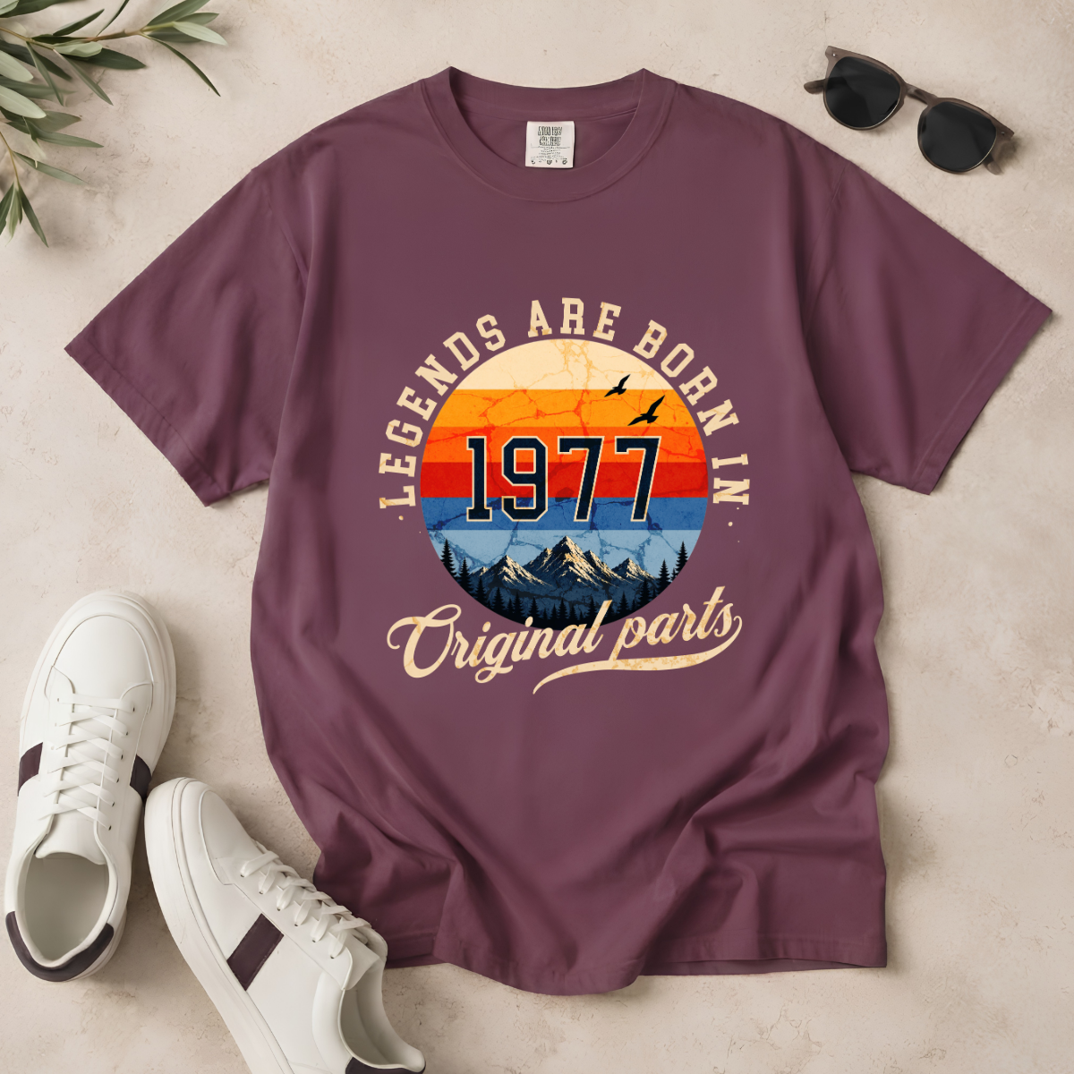 Legends Are Born in 1977 – 49th Birthday T-Shirt