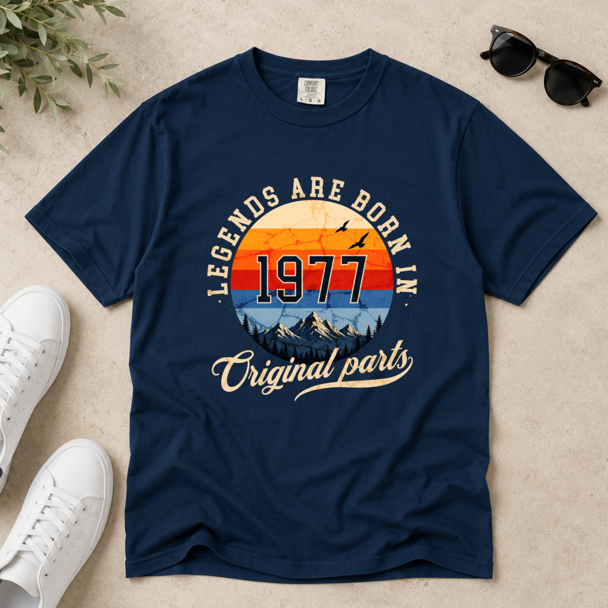 Legends Are Born in 1977 – 49th Birthday T-Shirt