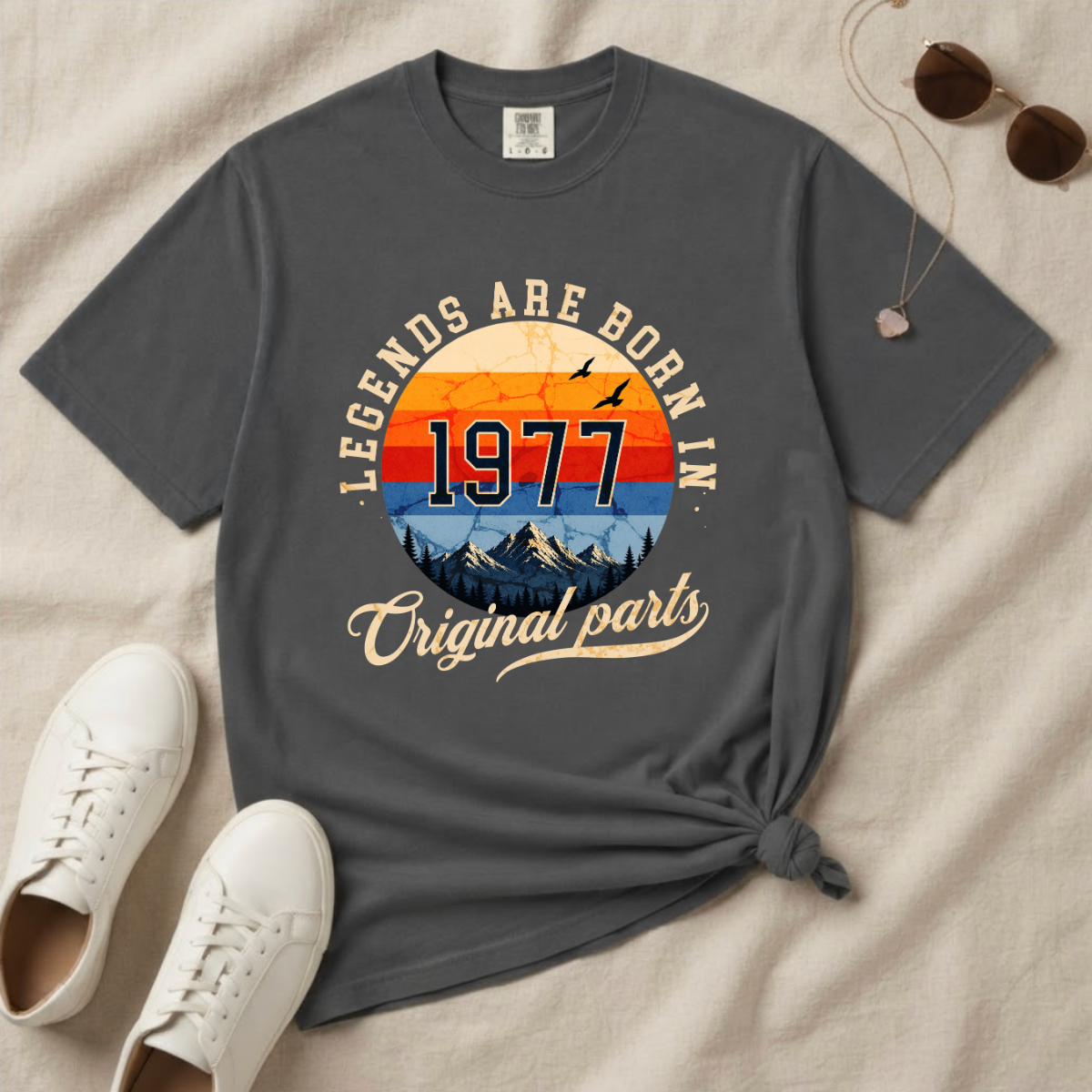 Legends Are Born in 1977 – 49th Birthday T-Shirt