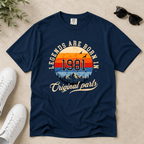 Legends Are Born in 1981 – 45th Birthday T-Shirt
