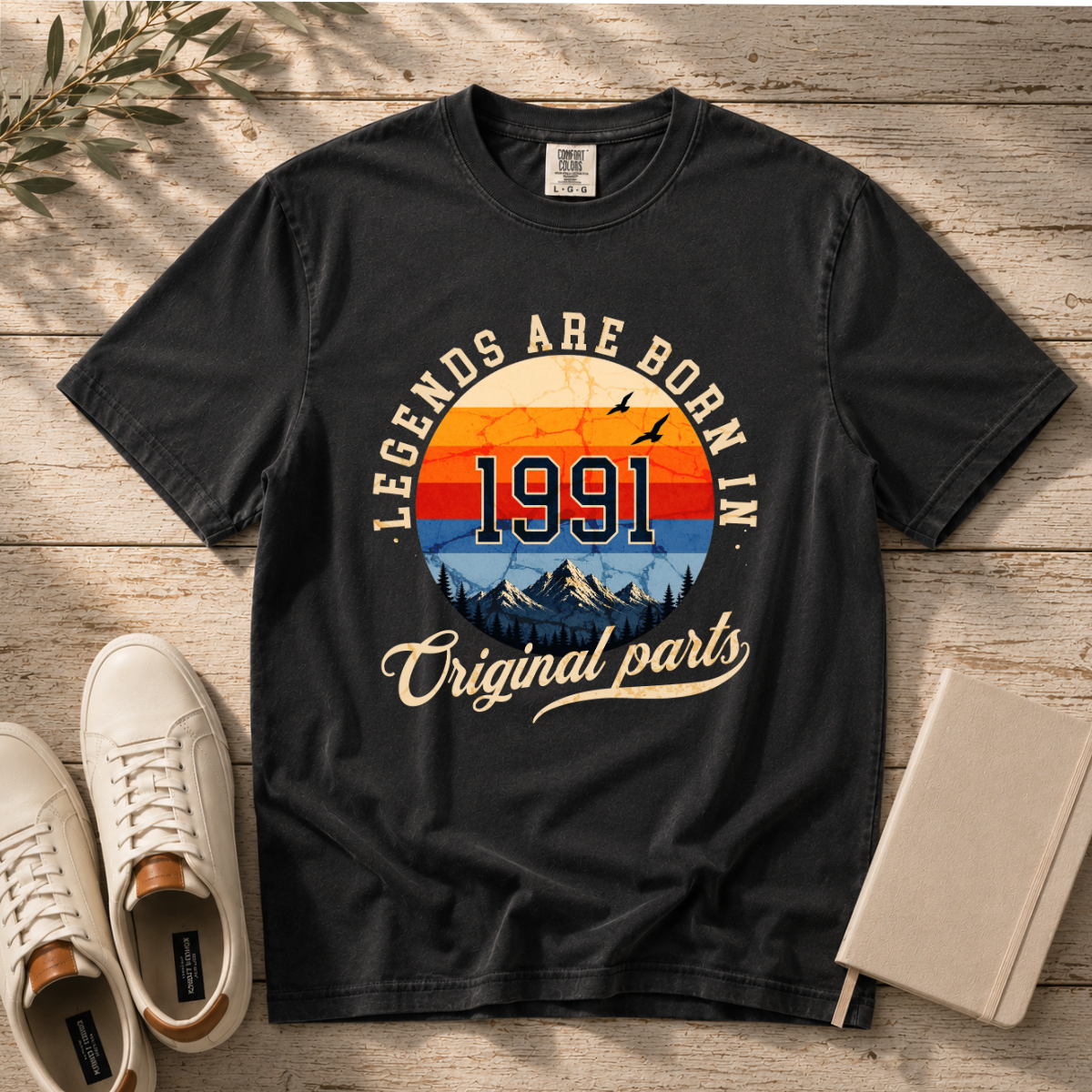 Legends Are Born in 1991 – 35th Birthday T-Shirt