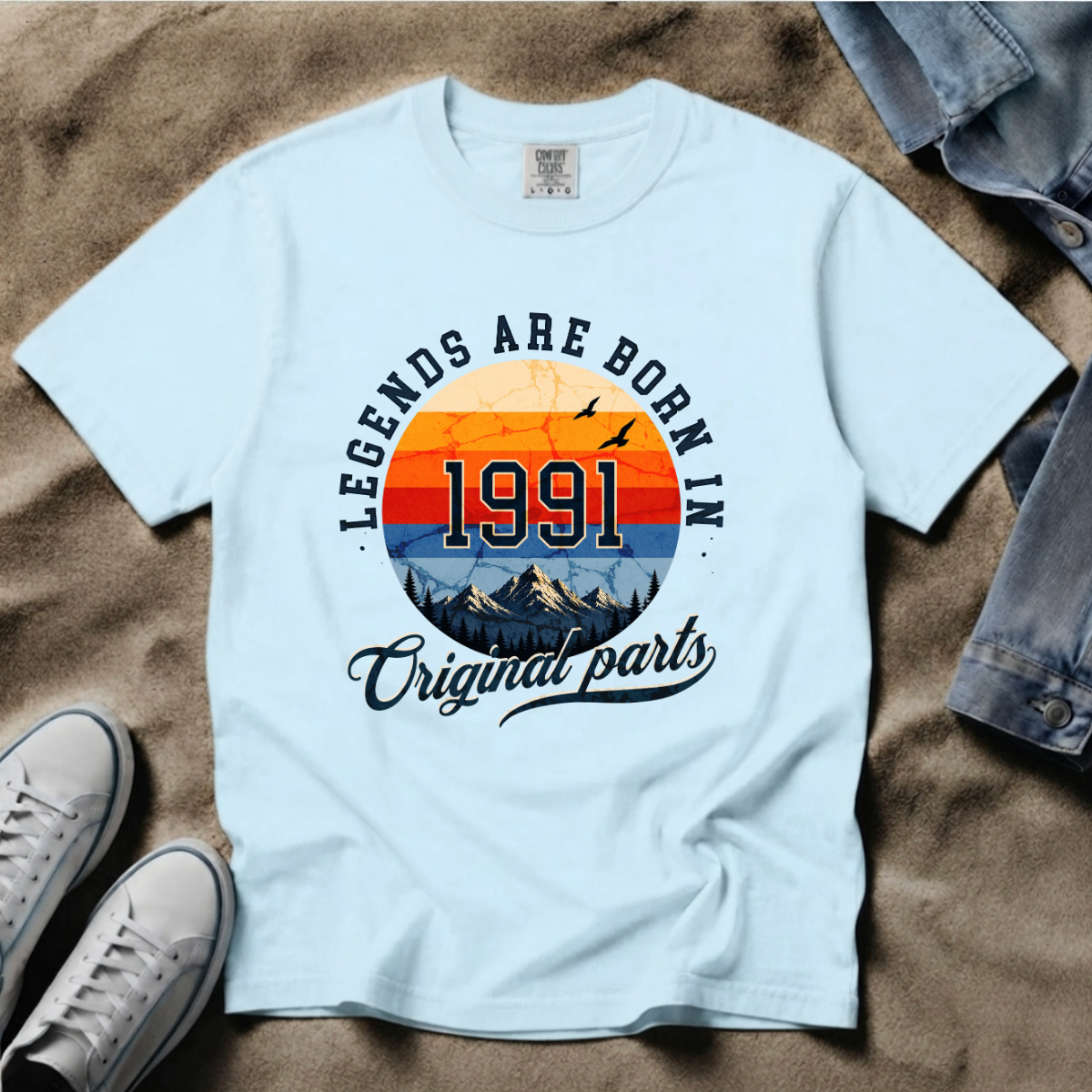 Legends Are Born in 1991 – 35th Birthday T-Shirt
