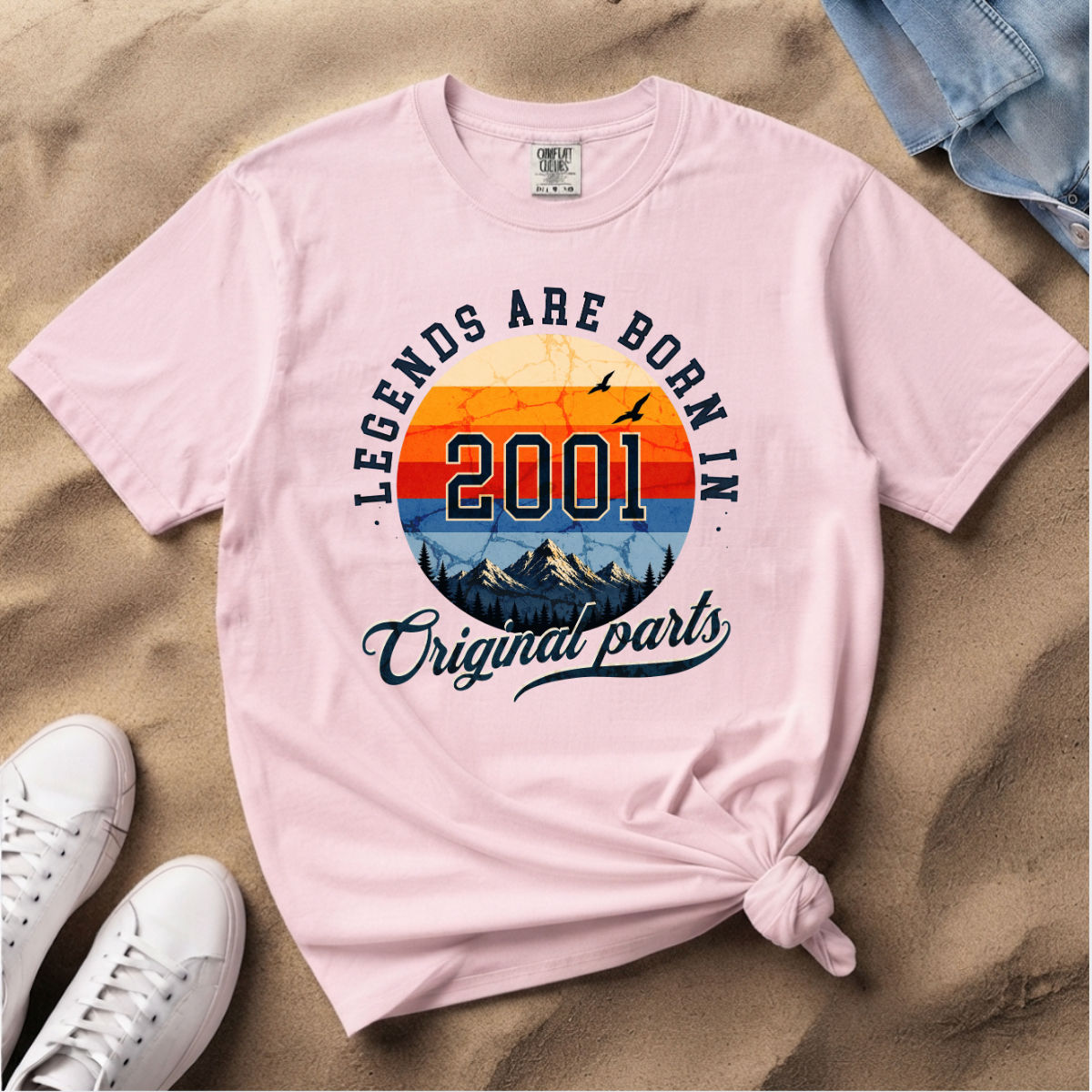 Legends Are Born in 2001 – 25th Birthday T-Shirt