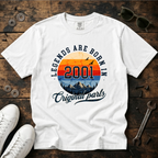 Legends Are Born in 2001 – 25th Birthday T-Shirt