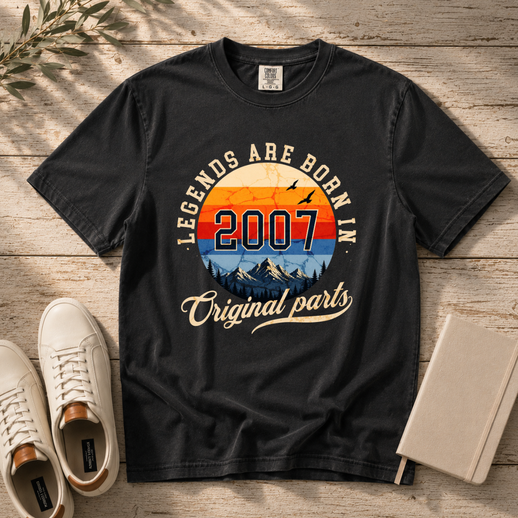 Legends Are Born in 2007 – 19th Birthday T-Shirt