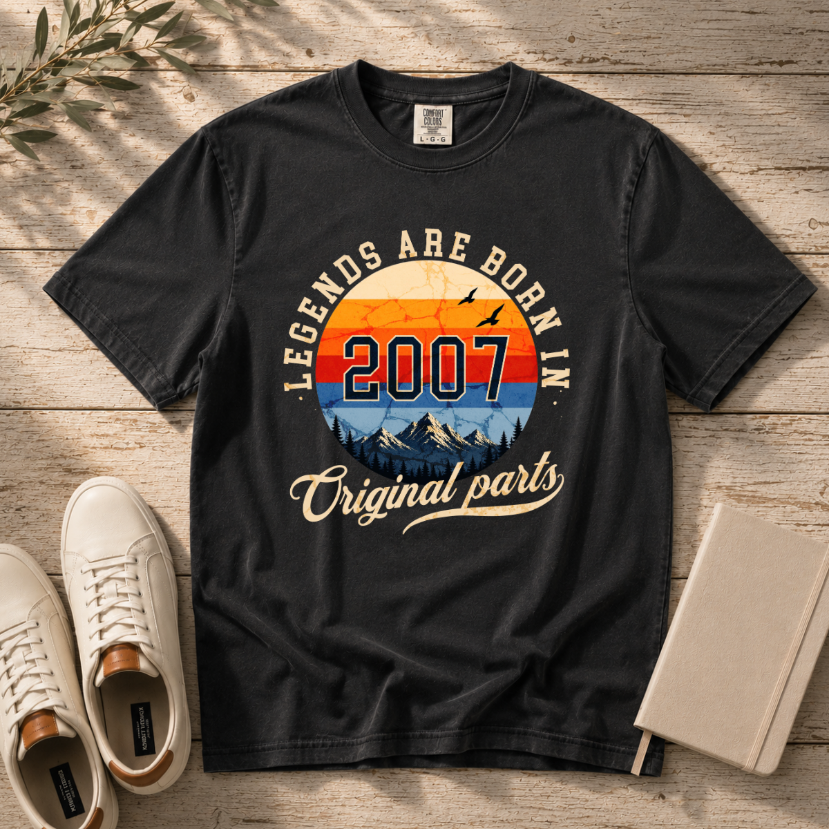 Legends Are Born in 2007 – 19th Birthday T-Shirt