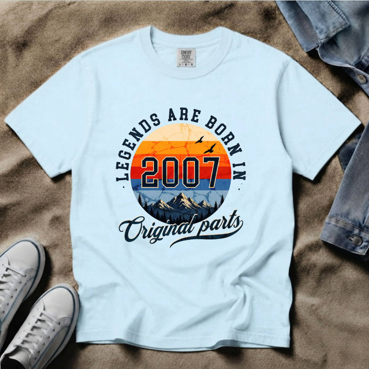 Legends Are Born in 2007 – 19th Birthday T-Shirt