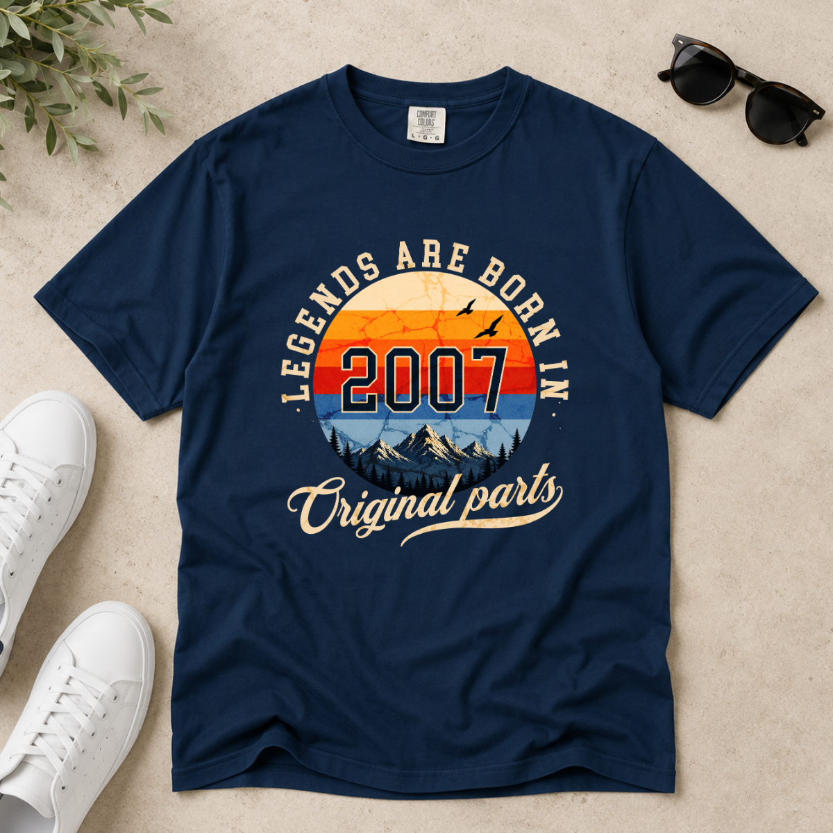 Legends Are Born in 2007 – 19th Birthday T-Shirt