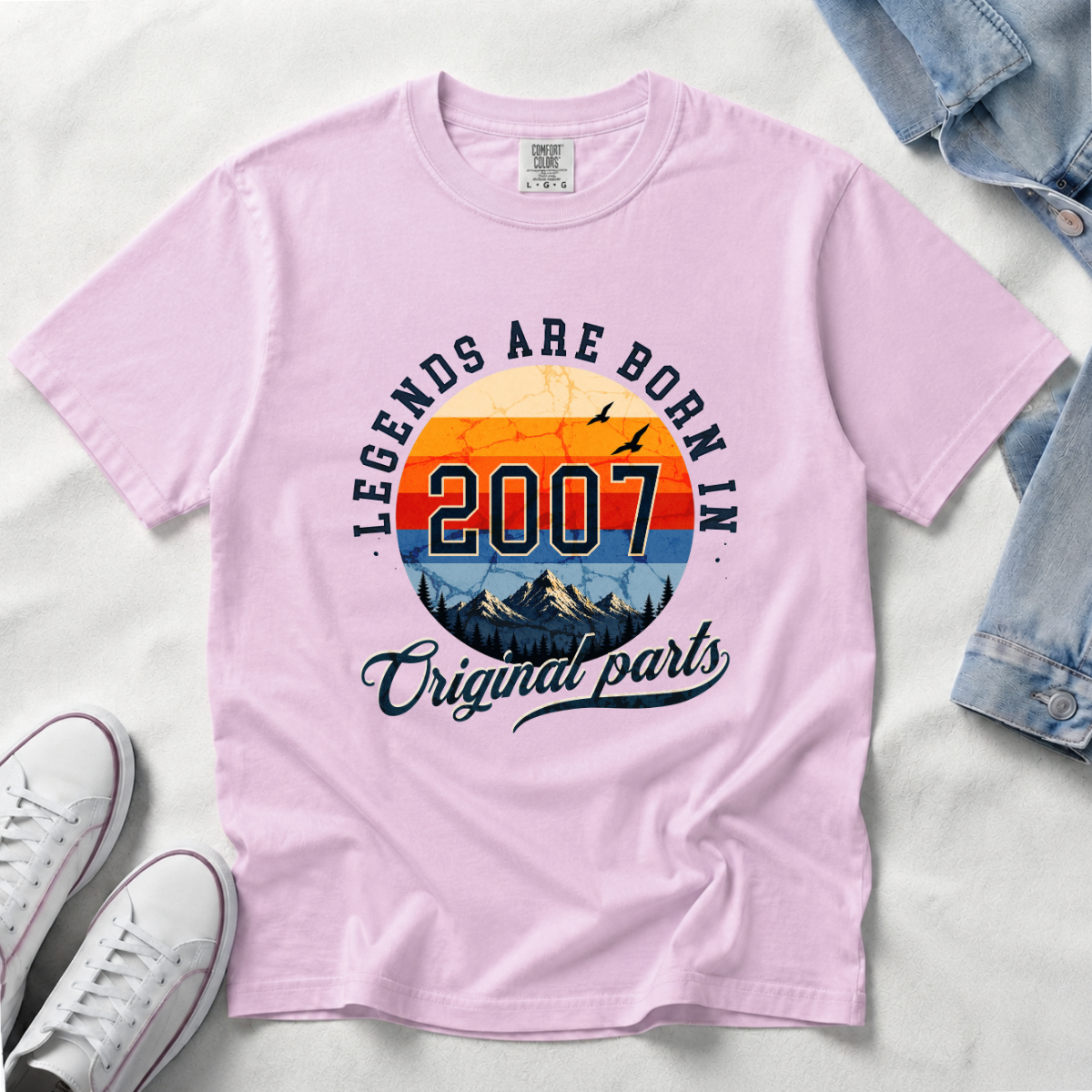 Legends Are Born in 2007 – 19th Birthday T-Shirt