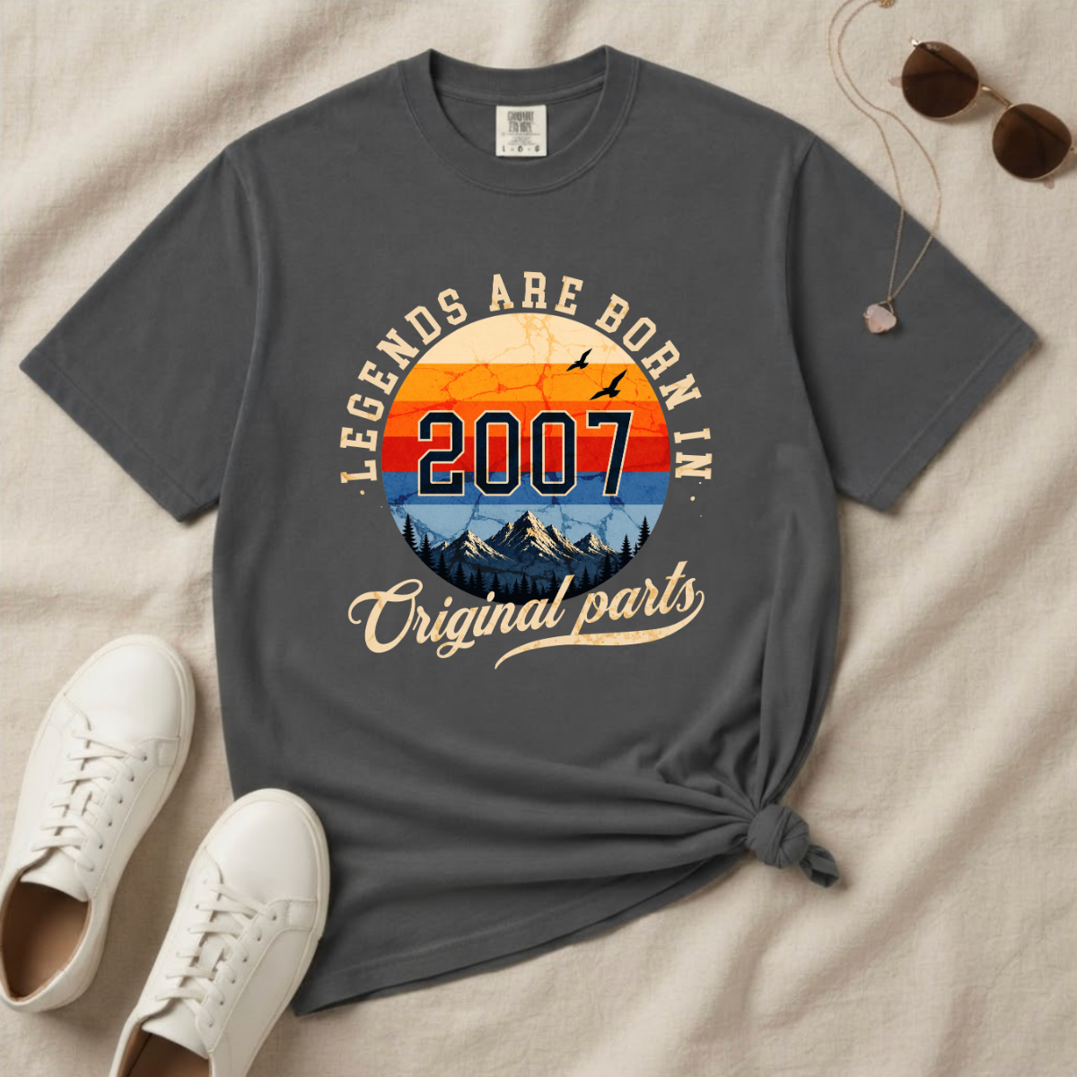 Legends Are Born in 2007 – 19th Birthday T-Shirt