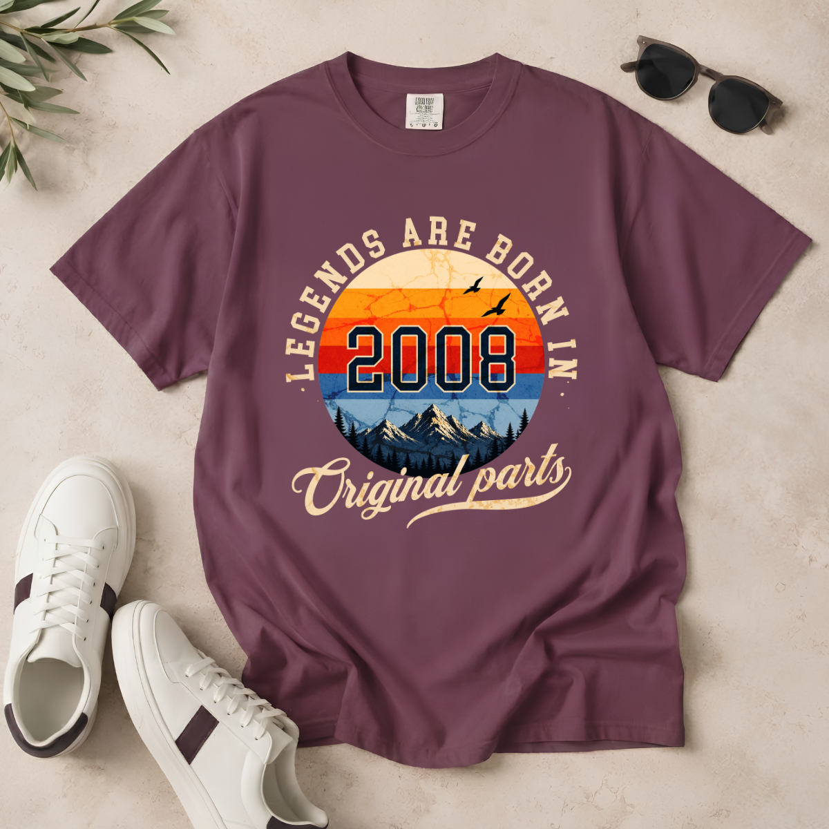 Legends Are Born in 2008 – 18th Birthday T-Shirt