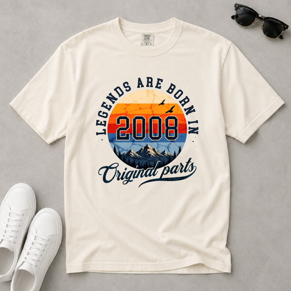 Legends Are Born in 2008 – 18th Birthday T-Shirt
