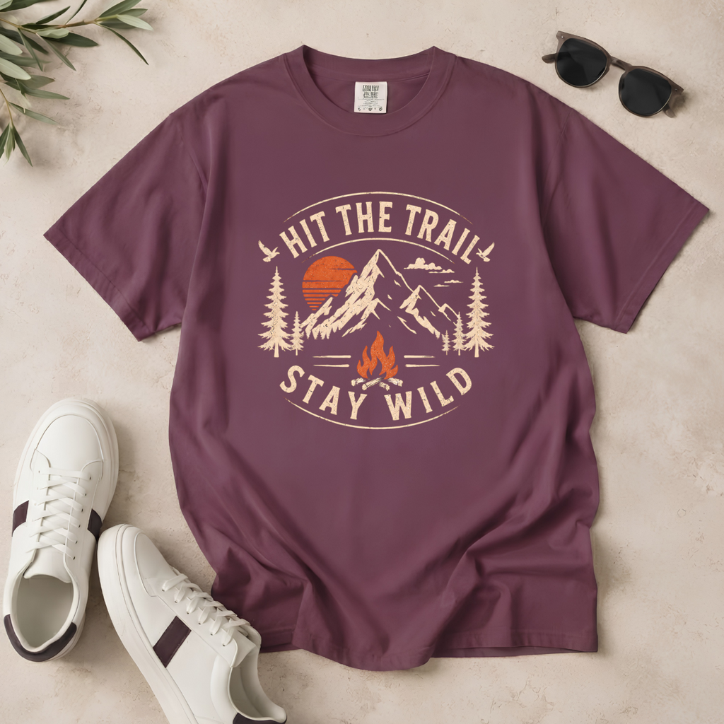 Hit the Trail, Stay Wild – Hiking T-Shirt | Outdoors Edition