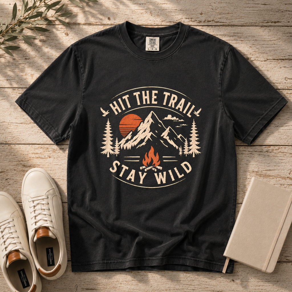 Hit the Trail, Stay Wild – Hiking T-Shirt | Outdoors Edition