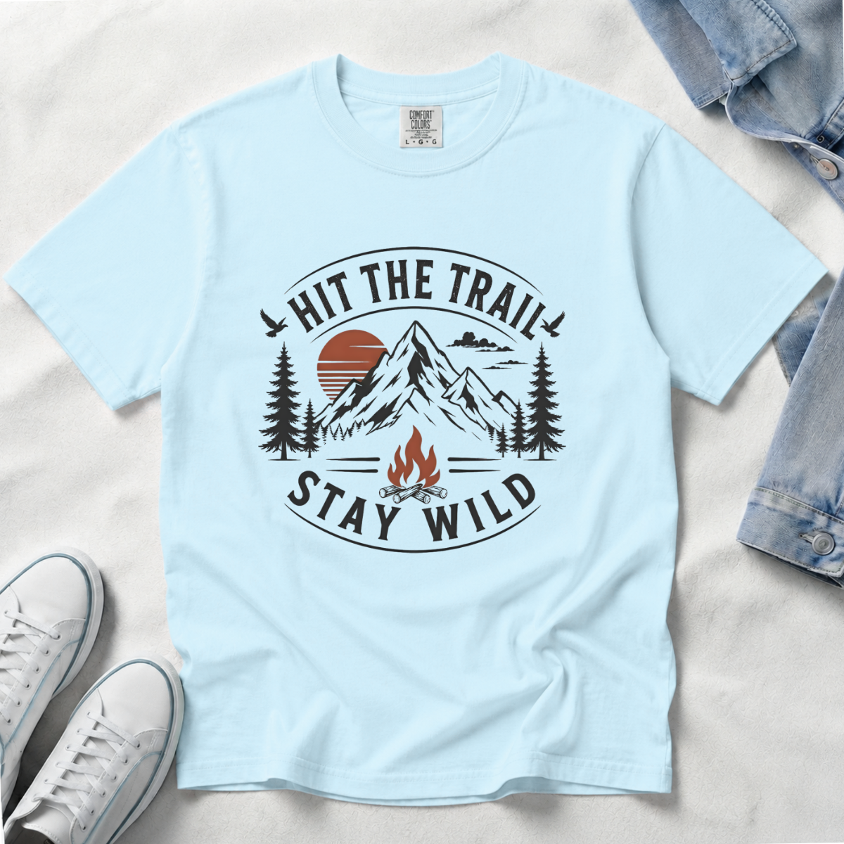 Hit the Trail, Stay Wild – Hiking T-Shirt | Outdoors Edition