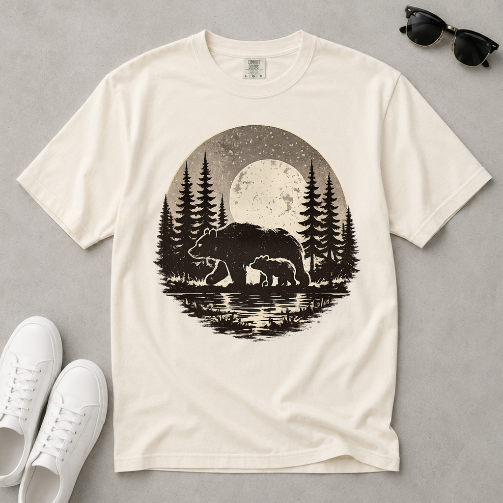 Bear in the Wild – Forest Wilderness T-Shirt | Outdoors Edition