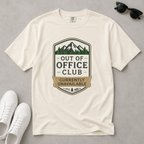 Out of Office Club – Retro Badge T-Shirt | Outdoors Edition