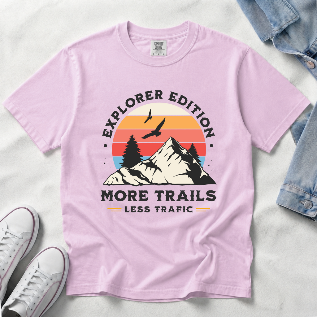 More Trails Less Traffic – Hiking T-Shirt | Outdoors Edition