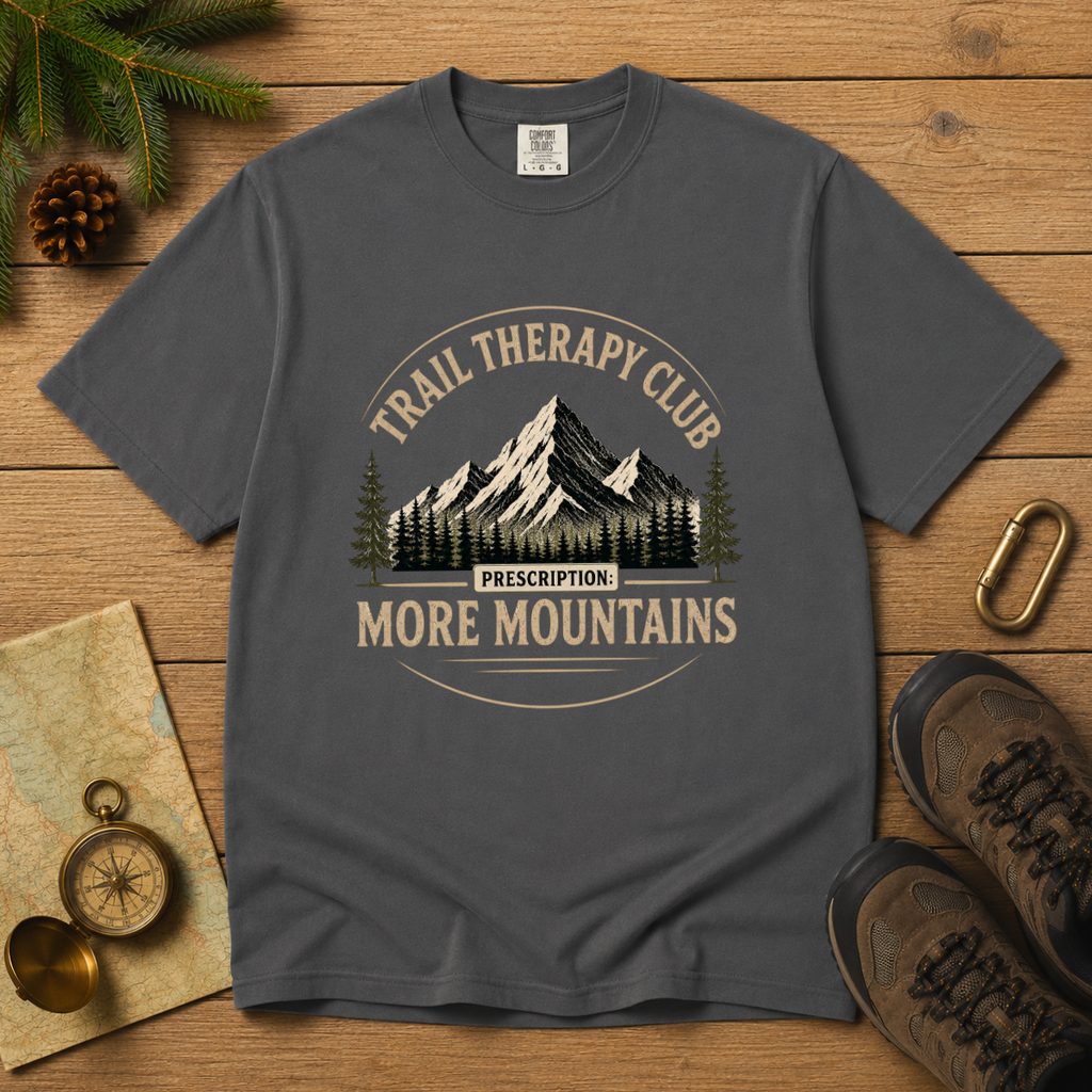 Trail Therapy Club – Hiking T-Shirt | Outdoors Edition