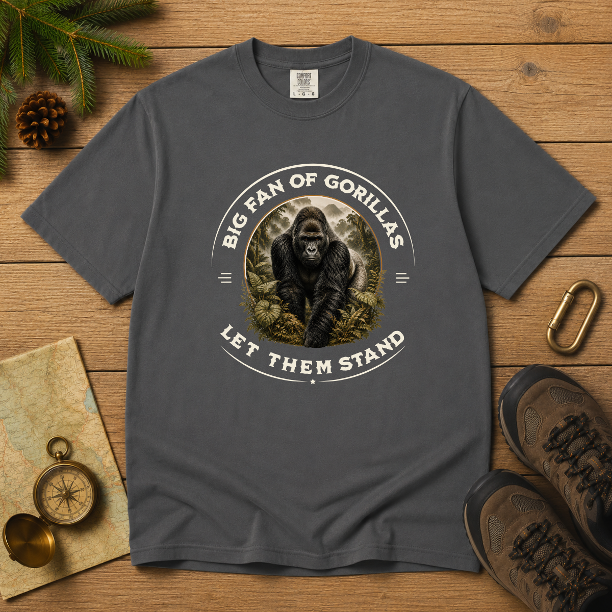 Born to Stand Tall – Mountain Gorilla T-Shirt | Outdoors Edition
