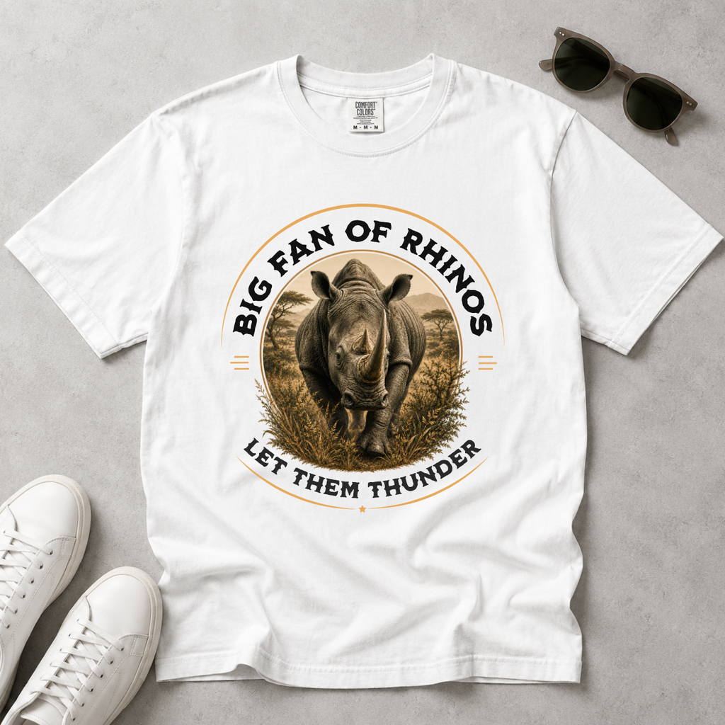 Last of Its Kind – Black Rhino T-Shirt | Outdoors Edition