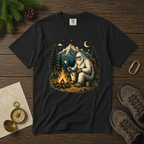 Yeti Around the Campfire – Funny Camping T-Shirt | Outdoors Edition