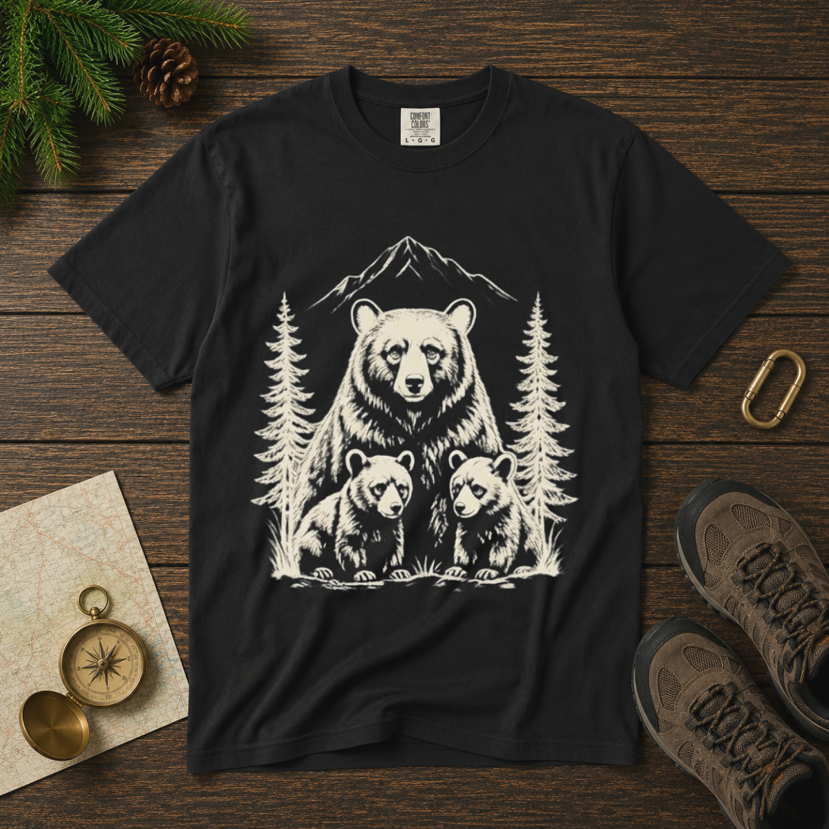 The Wild Is Better Together – Bear Family T-Shirt | Explorer Edition