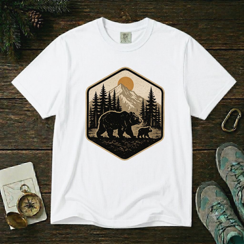 Vintage Bear – National Park Badge T-Shirt | Explorer Edition