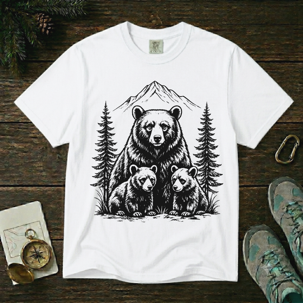 The Wild Is Better Together – Bear Family T-Shirt | Explorer Edition