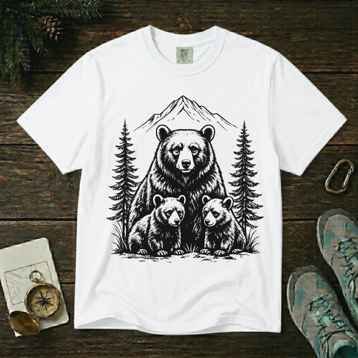 The Wild Is Better Together – Bear Family T-Shirt | Explorer Edition