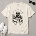 Not All Who Wander Are Found – Funny Bigfoot T-Shirt | Outdoors Edition