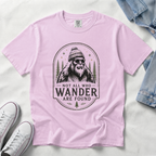 Not All Who Wander Are Found – Funny Bigfoot T-Shirt | Outdoors Edition