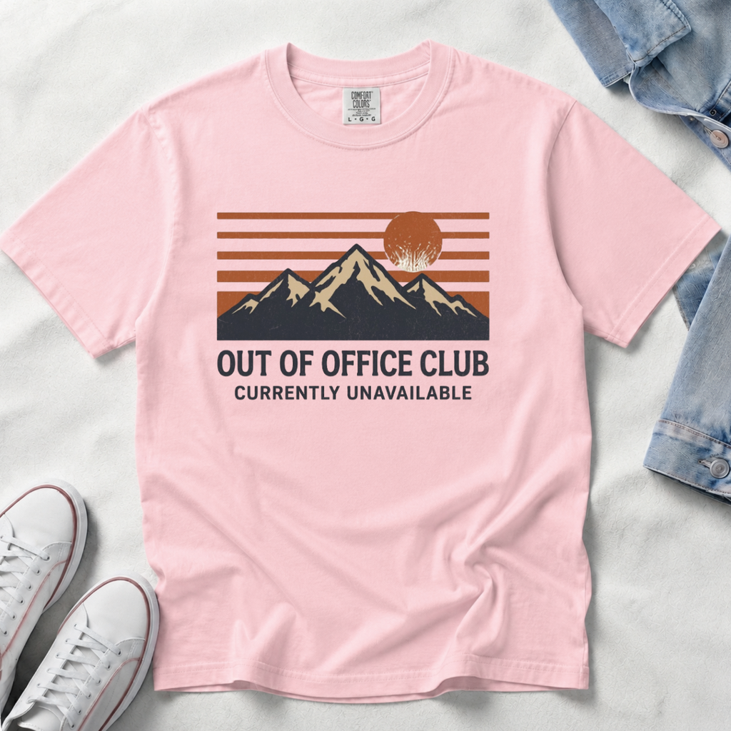 Out of Office Club – Mountain Sunset T-Shirt | Outdoors Edition