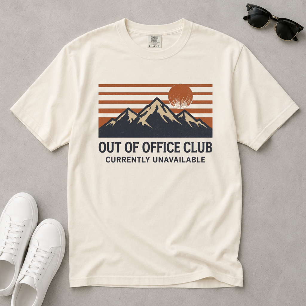 Out of Office Club – Mountain Sunset T-Shirt | Outdoors Edition