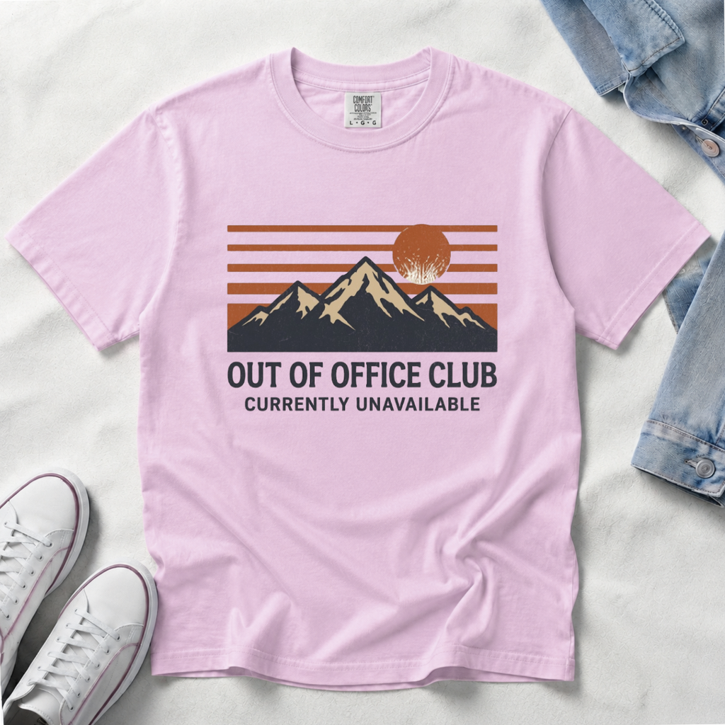 Out of Office Club – Mountain Sunset T-Shirt | Outdoors Edition