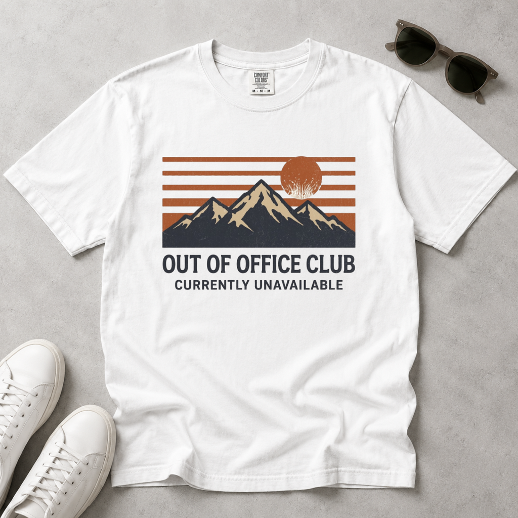 Out of Office Club – Mountain Sunset T-Shirt | Outdoors Edition