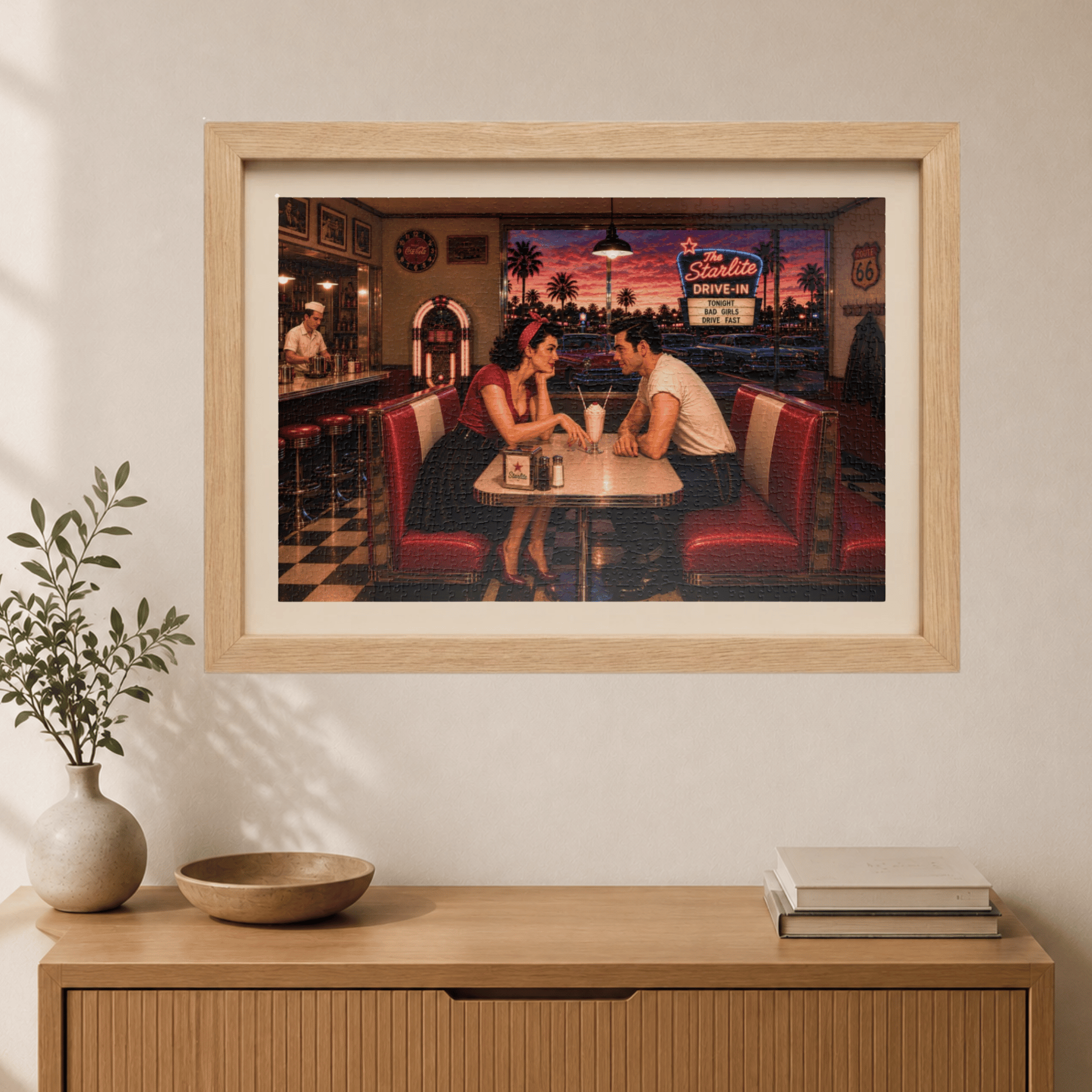 Starlite Drive-In – Retro Romance Jigsaw Puzzle