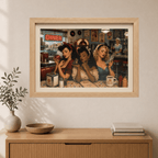 Girls Just Wanna Have Brunch – Retro Pin-Up Jigsaw Puzzle